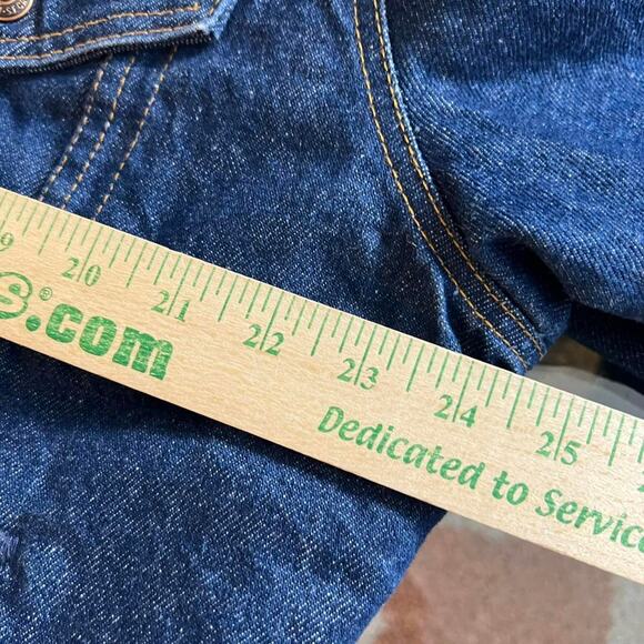 NWOT Vtg 80s Levi’s Sherpa-Lined Type 3 Denim Trucker Boa Jacket 44L 71608-0216 - Picture 7 of 8